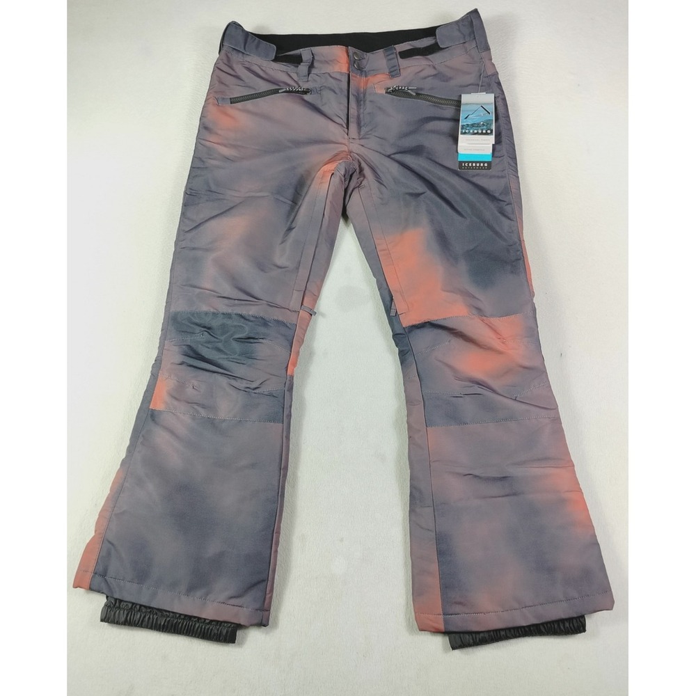 Iceburg Snow Pants Womens XL Tie Dye Insulated Ski Water Resistant Snowboard